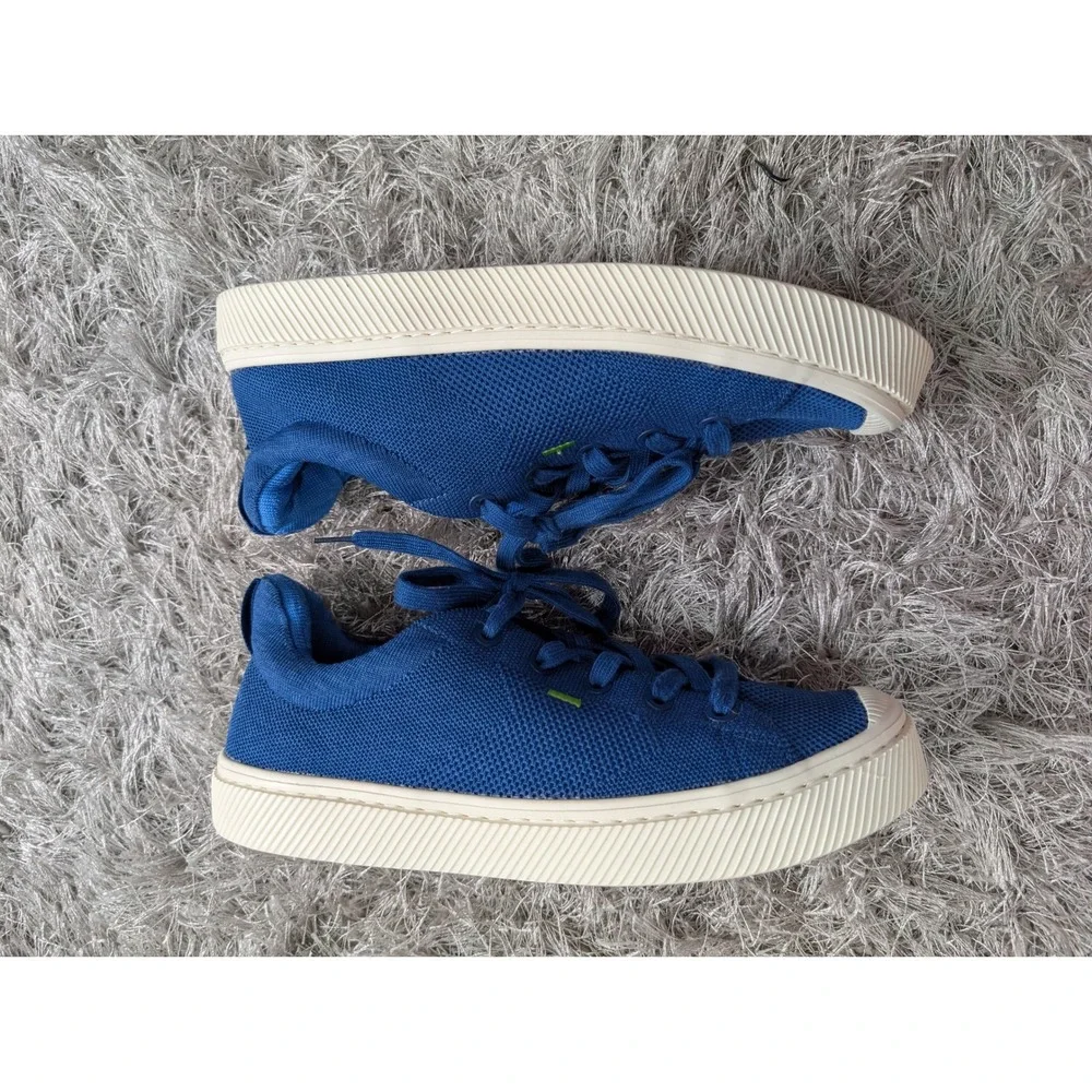 Cariuma IBI Low Royal Blue Knit Sneakers 300608U10M Mens 9 Womens 10.5